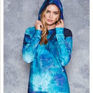 Blackmilk *altered teal galaxy slouchy nasa